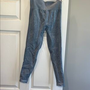 Womens Blue Leggings